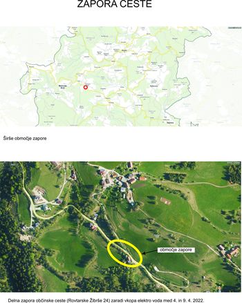 Zapora ceste Rovtarske Žibrše