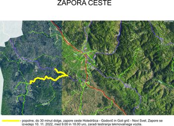 Zapora ceste Novi Svet