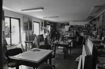 Delavnica grafičnih tehnik z mojstrom Francom Dugom