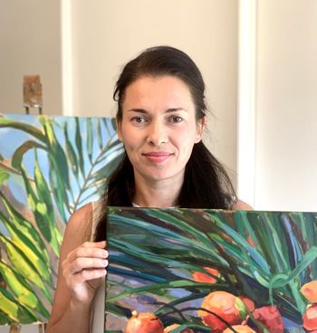 Razstava slik in vzorcev: Vznemirljiva zelenjava (Liubovo Kriuchkova)