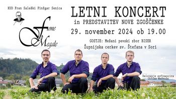 Letni koncert in predstavitev nove zgoščeneke VS Fone Megale