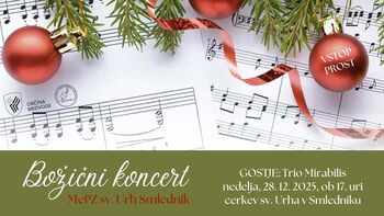 Božični koncert MePZ sv. Urh Smlednik