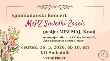 Spomladanski koncert MePZ Smleški žarek
