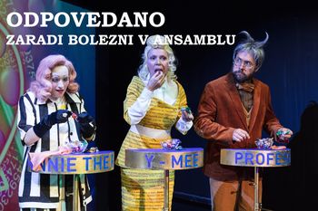 ODPOVEDANO ZARADI BOLEZNI - Gledališka predstava IN PODGANA SE JE SMEJALA