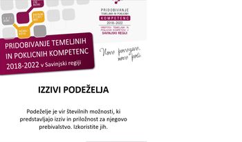 Brezplačen program Usposabljanje za življenjsko uspešnost Izzivi podeželja
