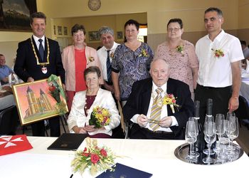 Zlata poroka Ferdinanda in Pavline Kasesnik iz Dobriča