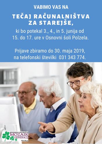 Tečaj računalništva za starejše