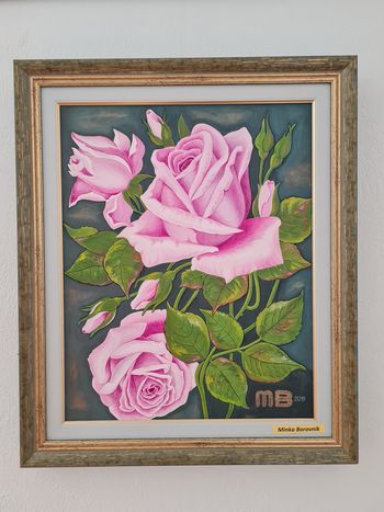 Razstava slik cvetja na gradu Komenda