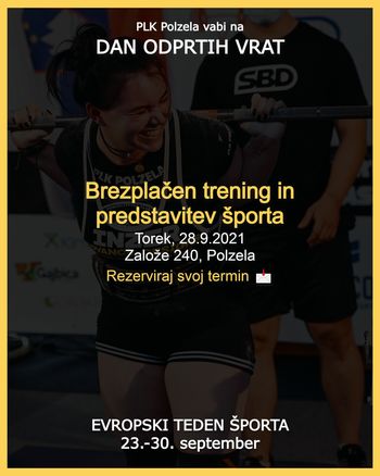 Powerlifting klub Polzela vabi na DAN ODPRTIH VRAT