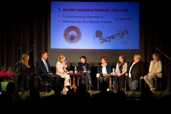 Z dr. Manco Košir ob 35. obletnici 1. otroškega turističnega festivala v Sloveniji