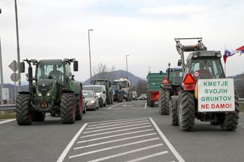 Kmetje protestirali tudi v Ločici ob Savinji