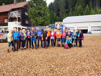 Pohod članov društva upokojencev na Golte