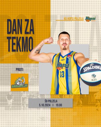 Prva tekma Hopsov – sobota, 5. 10. 2024, ob 19. uri