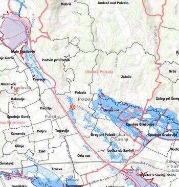 JAVNO NAZNANILO o javni razgrnitvi študije variant / predinvesticijske zasnove, okoljskega poročila in predloga državnega prostorskega načrta za  zmanjšanje poplavne ogroženosti v Spodnji Savinjski dolini.