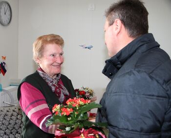 Obisk ob 90-letnici občanke Marije Slatinjek