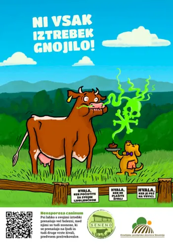 Opozorilne table o škodljivosti pasjih iztrebkov