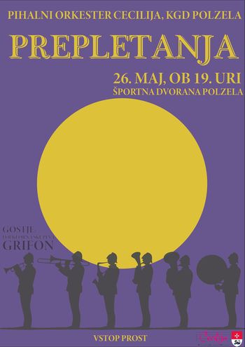 Koncert pihalnega orkestra KGD Cecilija "Prepletanja"