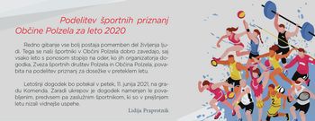 Podelitev športnih priznanj Občine Polzela