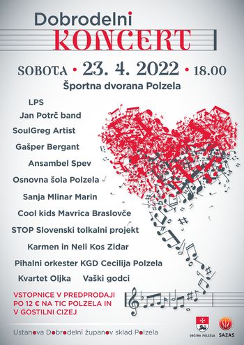 Dobrodelni koncert za Ustanovo dobrodelni županov sklad Polzela