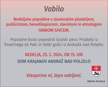 Veselo nedeljsko popoldne z Ivanom Sivcem
