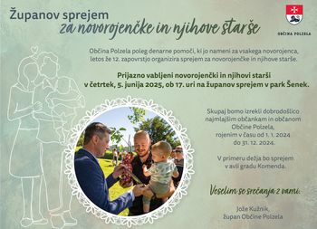 Županov sprejem novorojenčkov, rojenih v letu 2024