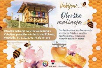 Otroška matineja na Jelovskem hribu v Čebeljem paradižu v Andražu nad Polzelo