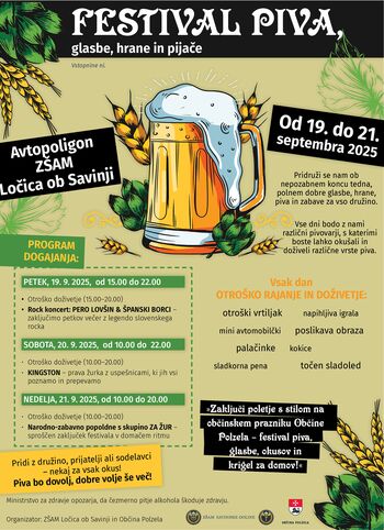 FESTIVAL PIVA, glasbe, hrane in pijače ter "krigl" za domov