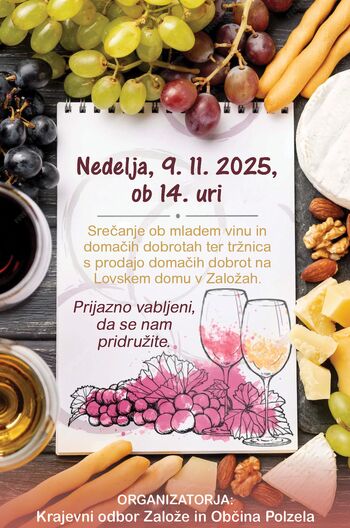 Srečanje ob mladem vinu in domačih dobrotah