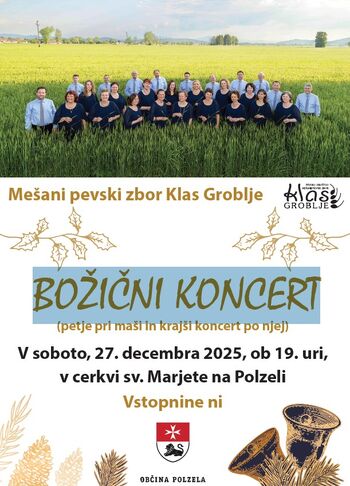 Božični koncert z MePZ Klas Groblje
