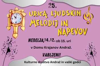 25. urica ljudskih melodij in napevov