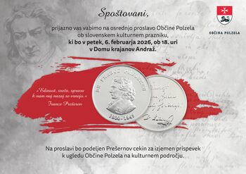 Občinska proslava ob slovenskem kulturnem prazniku