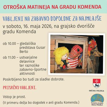 Otroška matineja na gradu Komenda