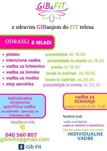 SKOK V NOVO VADBENO SEZONO Z GIB&FIT