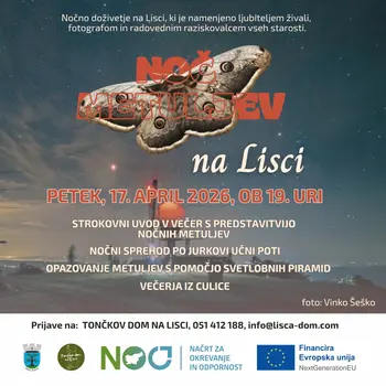 Noč metuljev na Lisci Noč metuljev na Lisci