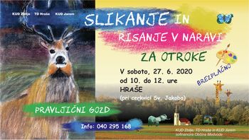 Risanje in slikanje v naravi za otroke, Čarobni gozd