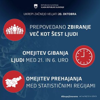 Vlada RS sprejela NOVE UKREPE, ki veljajo od danes naprej