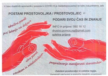 Povabilo prostovoljcem