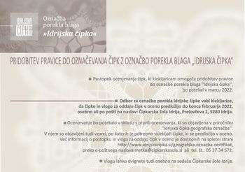 Označba porekla blaga »Idrijska čipka«