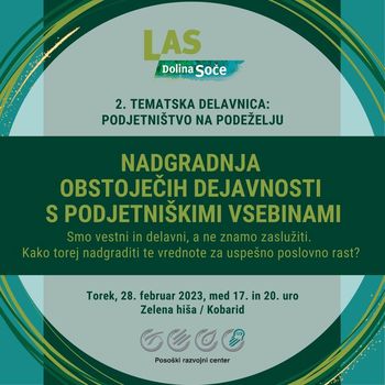 Vabilo na tematske delavnice za razvoj podeželja