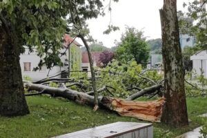 POZIV oškodovancem za prijavo škode na stvareh zaradi posledic neurja z dežjem, vetrom, zemeljskimi plazovi in poplavami med 17. in 25. 7. 2023