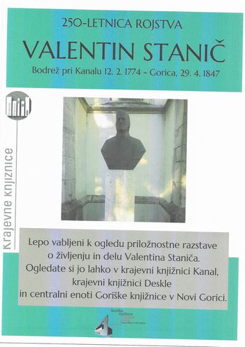 Priložnostna razstava ob 250 - letnici rojstva Valentina Staniča