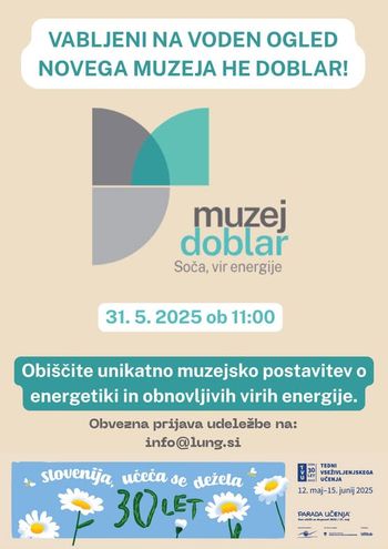 Voden ogled novega muzeja HE DOBLAR Voden ogled novega muzeja HE DOBLAR