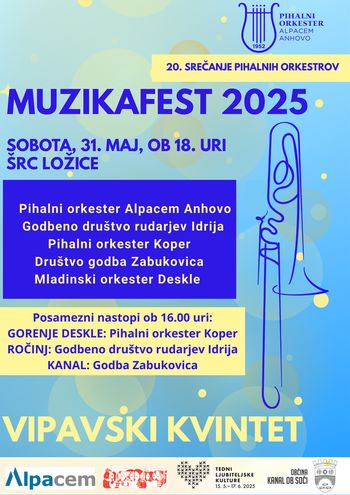 20. srečanje pihalnih orkestrov MUZIKAFEST 2025