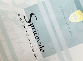 Obvestilo zlatim maturantom na splošni ali poklicni maturi
