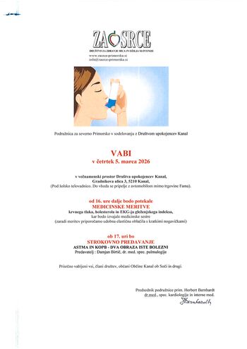 Vabljeni na medicinske meritve 