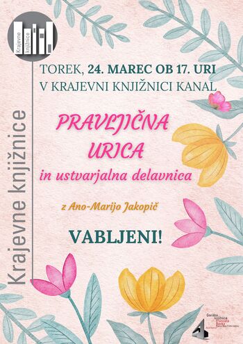 V A B I L O na pravljično urico v Krajevno knjižnico Kanal