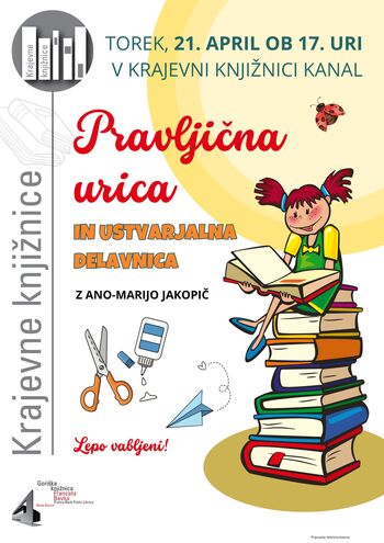 VABILO na pravljično urico v Krajevni knjižnici Kanal