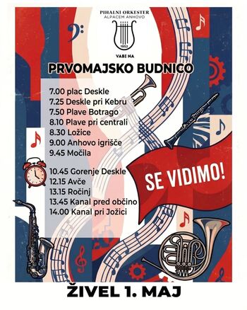 Vabljeni na prvomajsko budnico