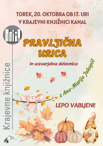 Pravljična urica v Krajevni knjižnici Kanal Pravljična urica v Krajevni knjižnici Kanal