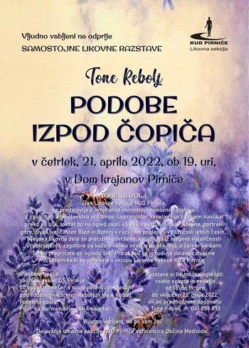 PODOBE IZPOD ČOPIČA - otvoritev samostojne razstave Toneta Rebolja